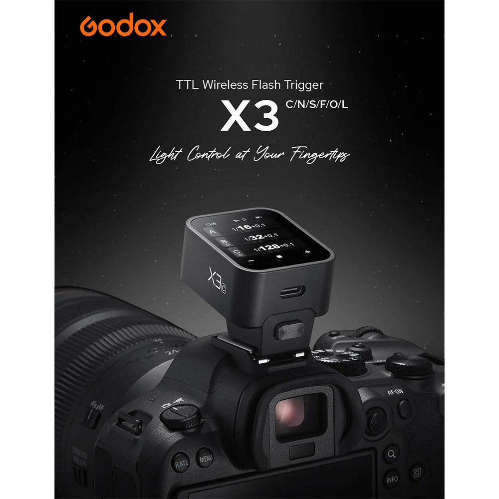 【eYe攝影】現貨 神牛 GODOX X3 TTL 無線引閃器 閃光燈無線引閃器 觸發器 觸控式螢幕 引閃器-細節圖2