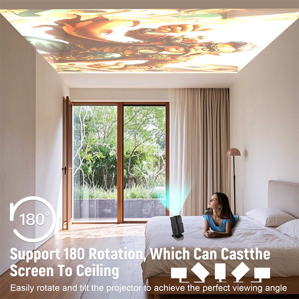 【eYe攝影】現貨 VELEC 內建喇叭 HY320 智慧投影機 露營 大螢幕 手機 戶外投影 追劇 視訊會議-細節圖3