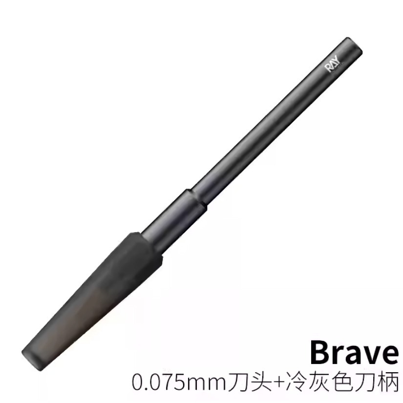 【鋼普拉】僅刀柄 RAY 模型工具 Brave 推刀 刻線刀 鎢鋼刀 改造 細節加深 刻線加深 防滾設計-規格圖9