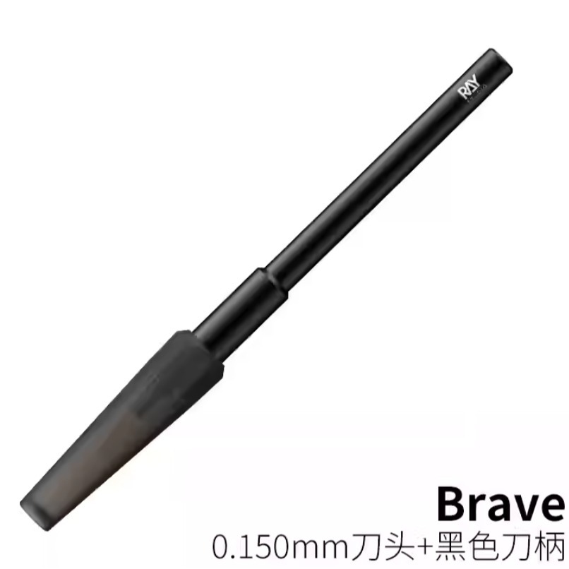【鋼普拉】僅刀柄 RAY 模型工具 Brave 推刀 刻線刀 鎢鋼刀 改造 細節加深 刻線加深 防滾設計-規格圖9