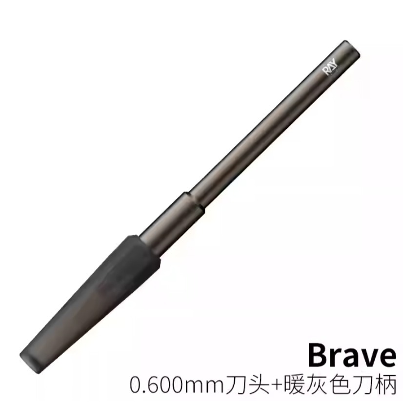【鋼普拉】僅刀柄 RAY 模型工具 Brave 推刀 刻線刀 鎢鋼刀 改造 細節加深 刻線加深 防滾設計-規格圖9