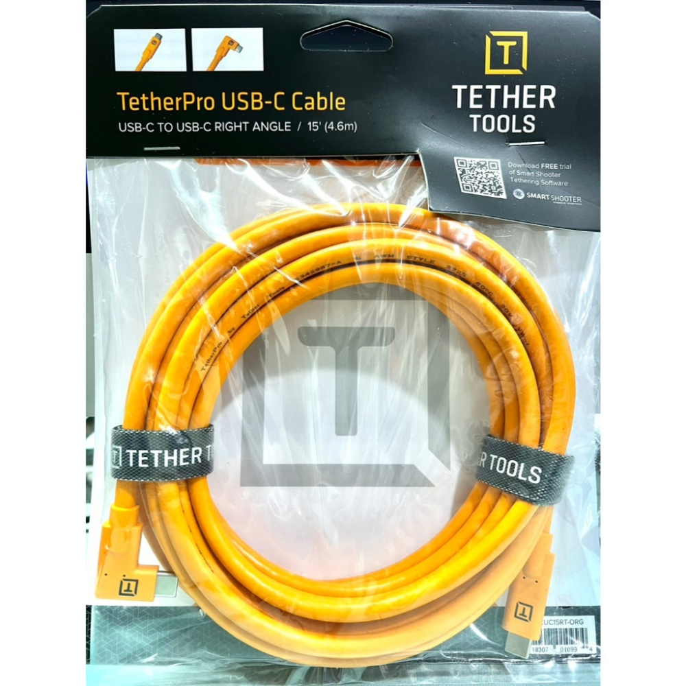 【eYe攝影】TETHER TOOLS CUC15RT USB-C 轉 USB-C 直角 高速傳輸線 4.6M 延長線-細節圖8