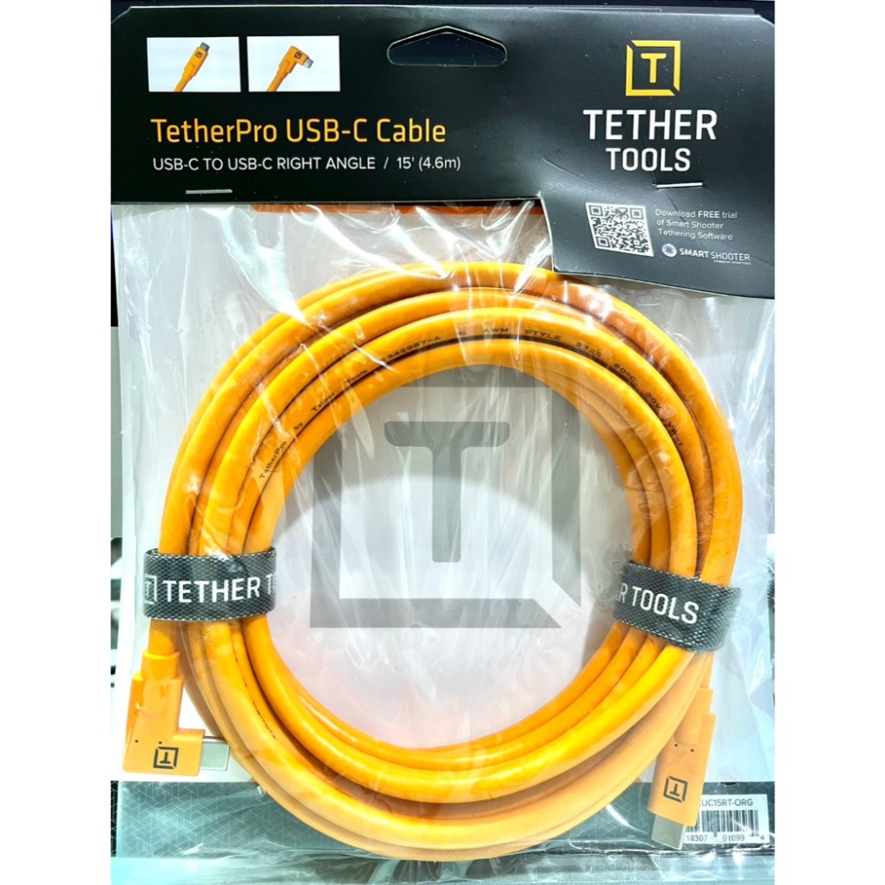 【eYe攝影】TETHER TOOLS CUC15RT USB-C 轉 USB-C 直角 高速傳輸線 4.6M 延長線-規格圖8