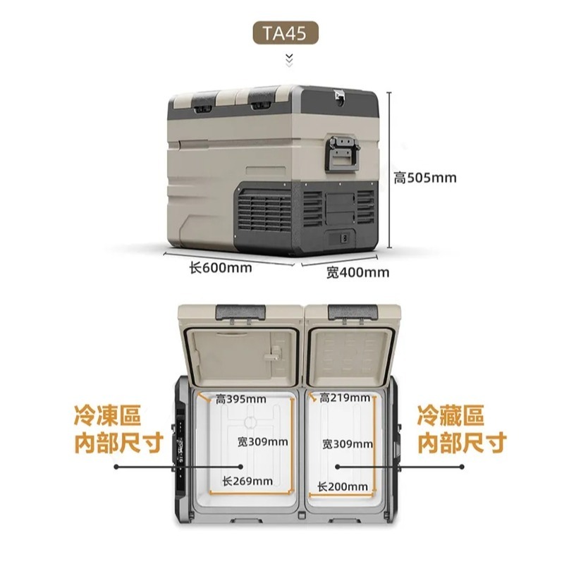 台灣現貨 Alpicool 冰虎 戶外冰箱 TAW45 TAW55 冷藏 冷凍 露營冰箱 行動冰箱 車宿 壓縮機製冷-細節圖6