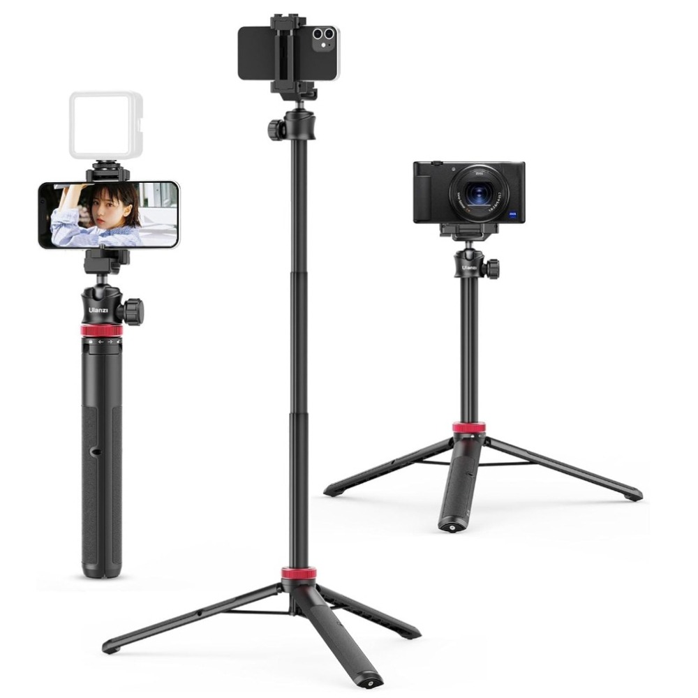 【eYe攝影】現貨 ULANZI MT-44 延長桿 含雲台 可伸縮 手機 相機 三腳架 自拍桿 Vlog 直播 支架-細節圖2