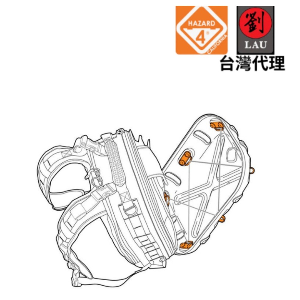 【eYe攝影】現貨 HAZARD 4 HP-KIT1-ORG BLK CYT 外掛配件組 眼孔完整配件組 橘 黑 沙-細節圖3