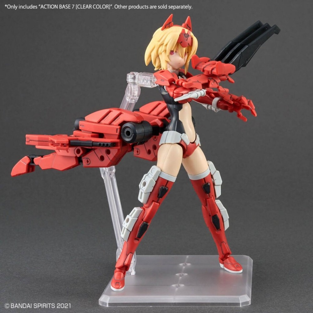 【鋼普拉】BANDAI 萬代 ACTION BASE 7 HG RG 1/144 MGSD 透明 通用支架 地台 2入-細節圖5