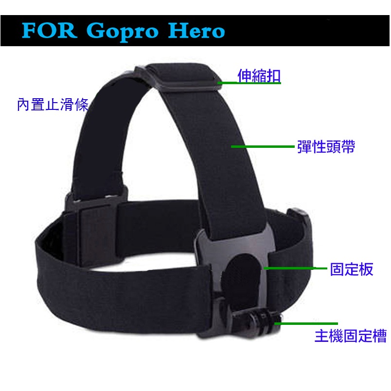 【eYe攝影】現貨 副廠配件 GOPRO 9 10 12 13 止滑條 頭戴式 頭帶 滑雪 綁帶 登山 單車 滑板-細節圖2