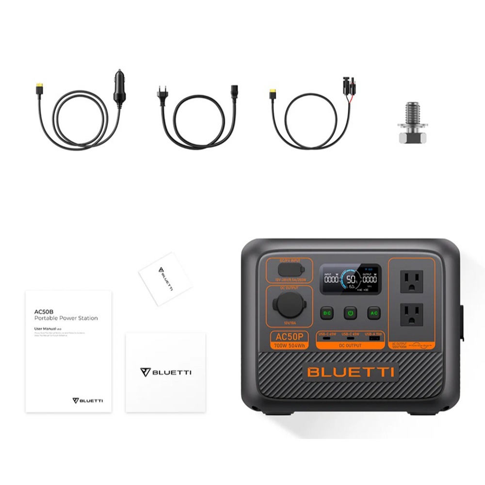 【BLUETTI】現貨 AC50P 700W 移動電源 + 100W太陽能板 戶外電池 行動電源 UPS 露營 車泊-細節圖7