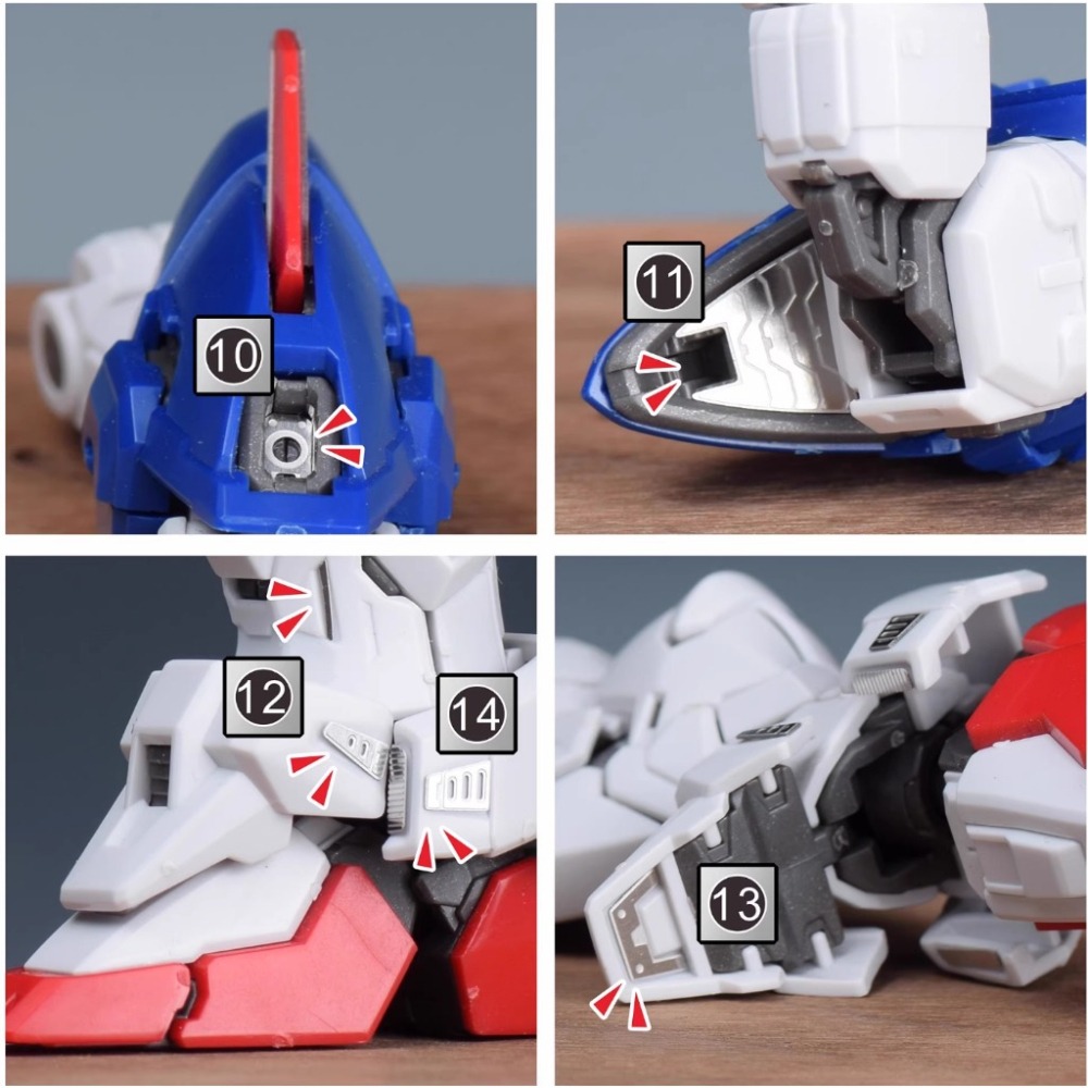 【鋼普拉】現貨 含背膠 NewC 新月 改裝套件 鋼彈W 萬代 MGSD 飛翼零式鋼彈 專用 金屬蝕刻片 含金屬立牌-細節圖4