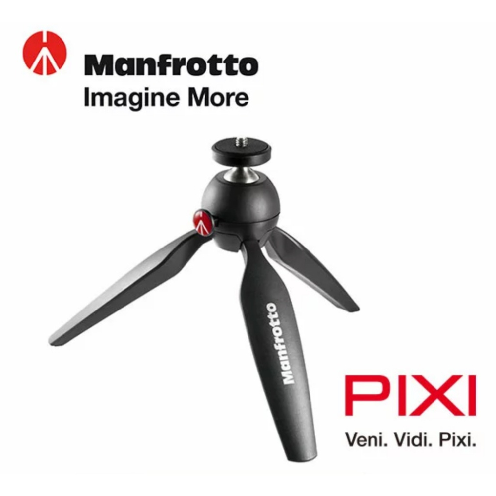 【eYe攝影】正成公司貨 Manfrotto 曼富圖 PIXI 迷你腳架 黑色 自拍架 直播神器 三腳架 低角度 螢火蟲-細節圖2