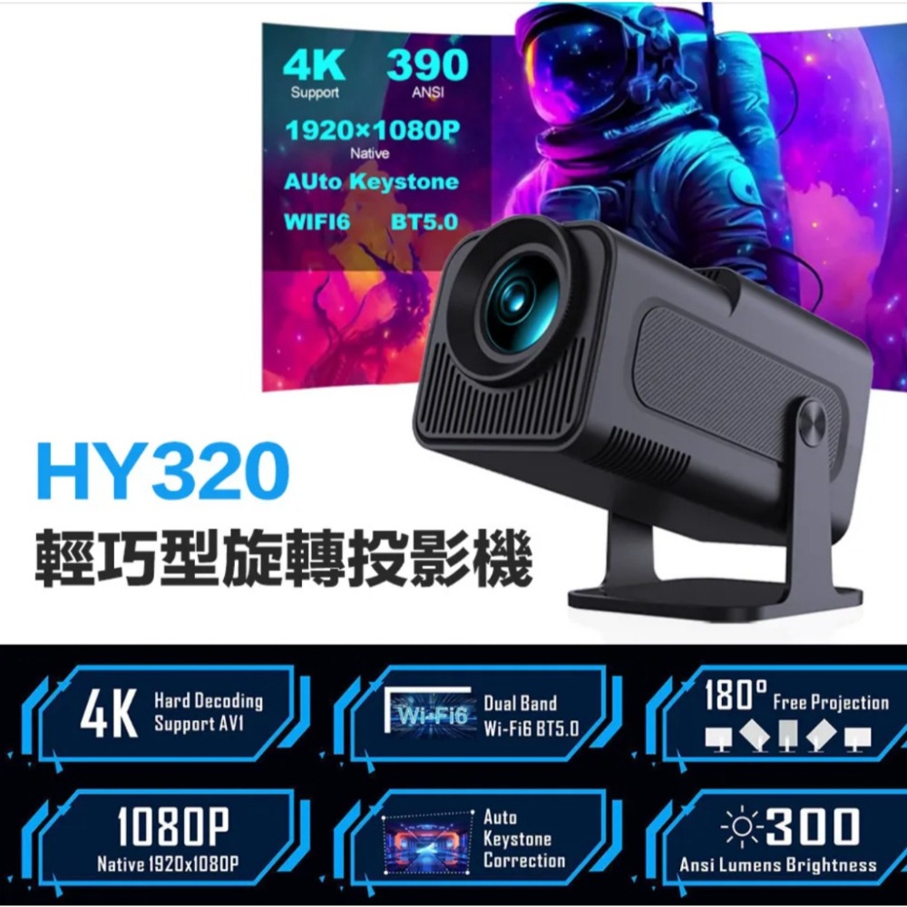 【eYe攝影】BLUETTI AC50P 戶外電源 移動電池 + VELEC HY320 多功能投影機 安卓系統 鏡射-細節圖5