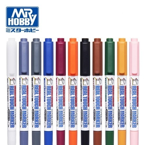 【鋼普拉】現貨 MR.HOBBY 郡氏 GSI 鋼彈麥克筆 GUNDAM MARKER 基本色 金屬色 油性 水性-細節圖2
