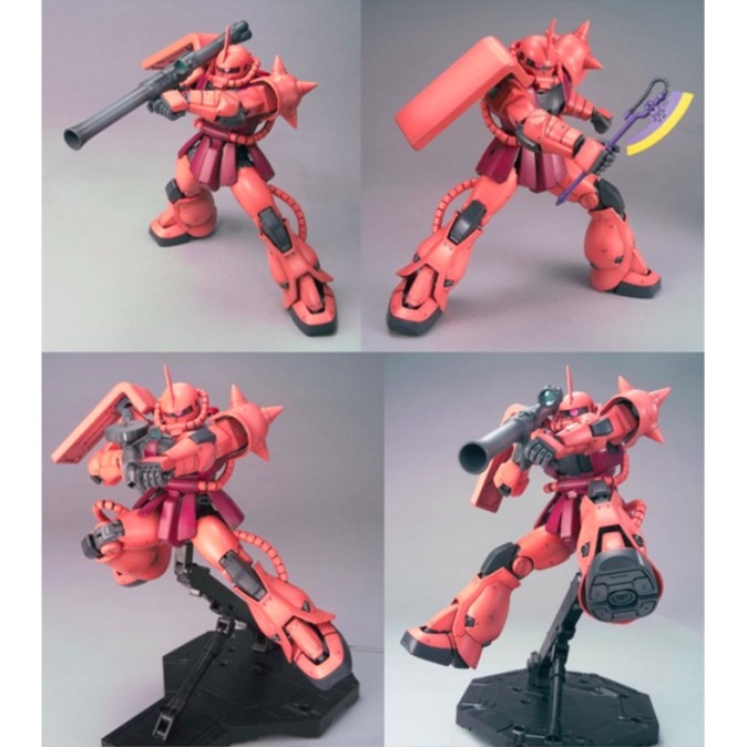 【鋼普拉】現貨 BANDAI 鋼彈UC MG 1/100 MS-06S ZAKU II 夏亞專用 紅色彗星 紅薩克 II-細節圖5