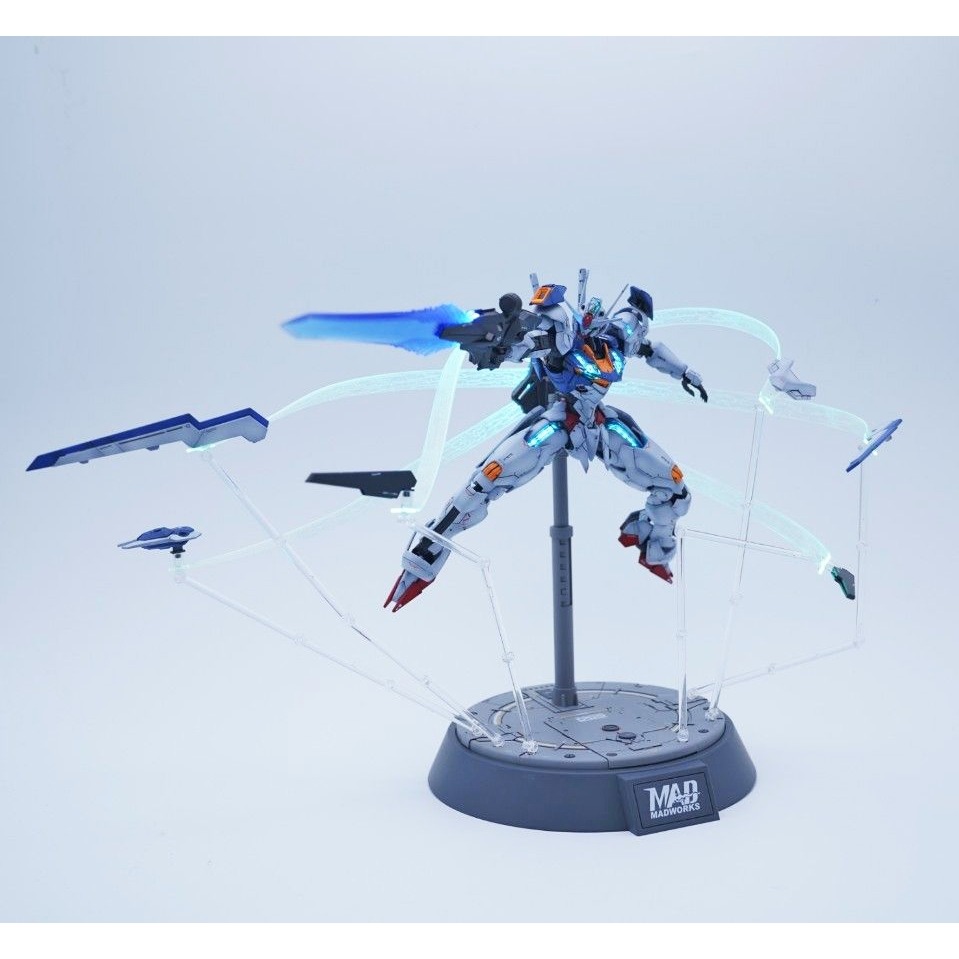 【鋼普拉】現貨 MADWORKS T8 地台 展示架 通用支架 HG MG FM 1/100 風靈 MGEX 攻擊自由-細節圖8