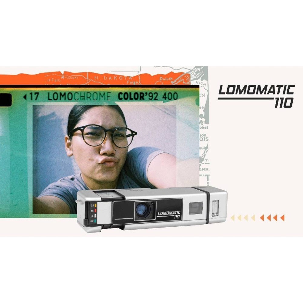 【eYe攝影】現貨 Lomography Lomomatic 110 底片相機 連閃光燈 玻璃鏡頭 傻光相機 復古相機-細節圖3