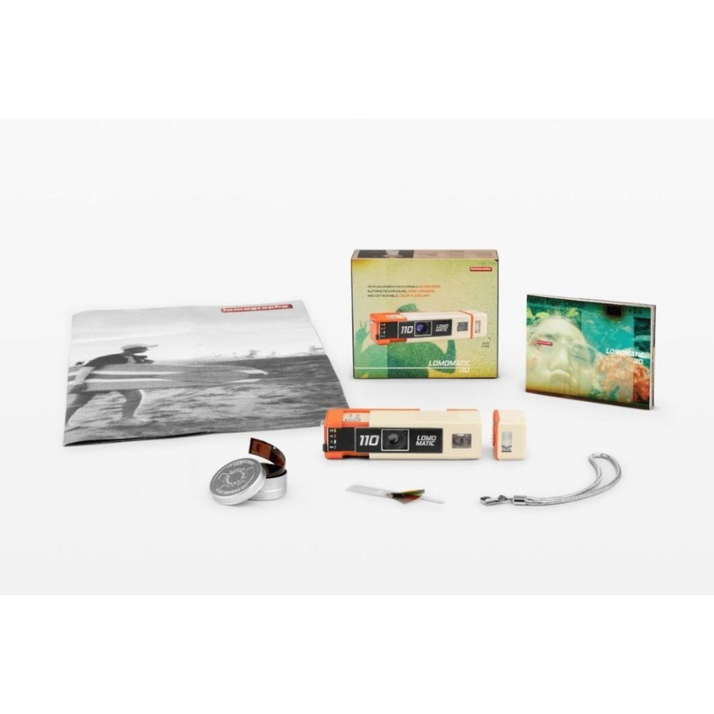 【eYe攝影】現貨 Lomography Lomomatic 110 底片相機 連閃光燈 玻璃鏡頭 傻光相機 復古相機-細節圖8