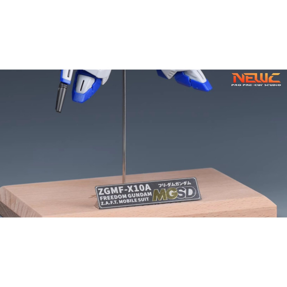 【鋼普拉】現貨 NewC 新月 改裝套件 SEED 萬代 MGSD Freedom 自由鋼彈 專用 蝕刻片 含金屬立牌-細節圖9