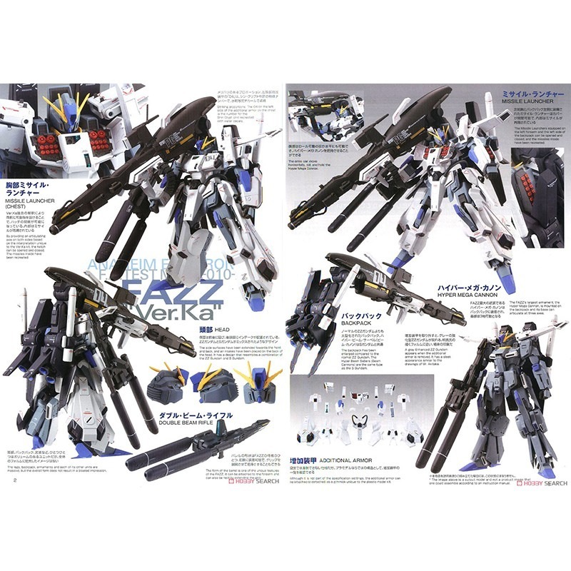【鋼普拉】現貨 BANDAI 鋼彈前哨戰 MG 1/100 FAZZ GUNDAM Ver. Ka 全武裝FAZZ鋼彈-細節圖4