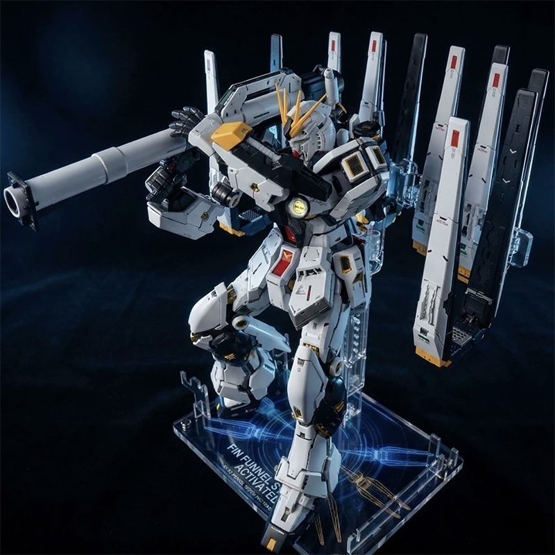 【鋼普拉】現貨 星創坊 PGU RX-93 v鋼 牛鋼彈 支架武器收納 底座 展示台 模型支架 地台 浮游炮固定架-細節圖6