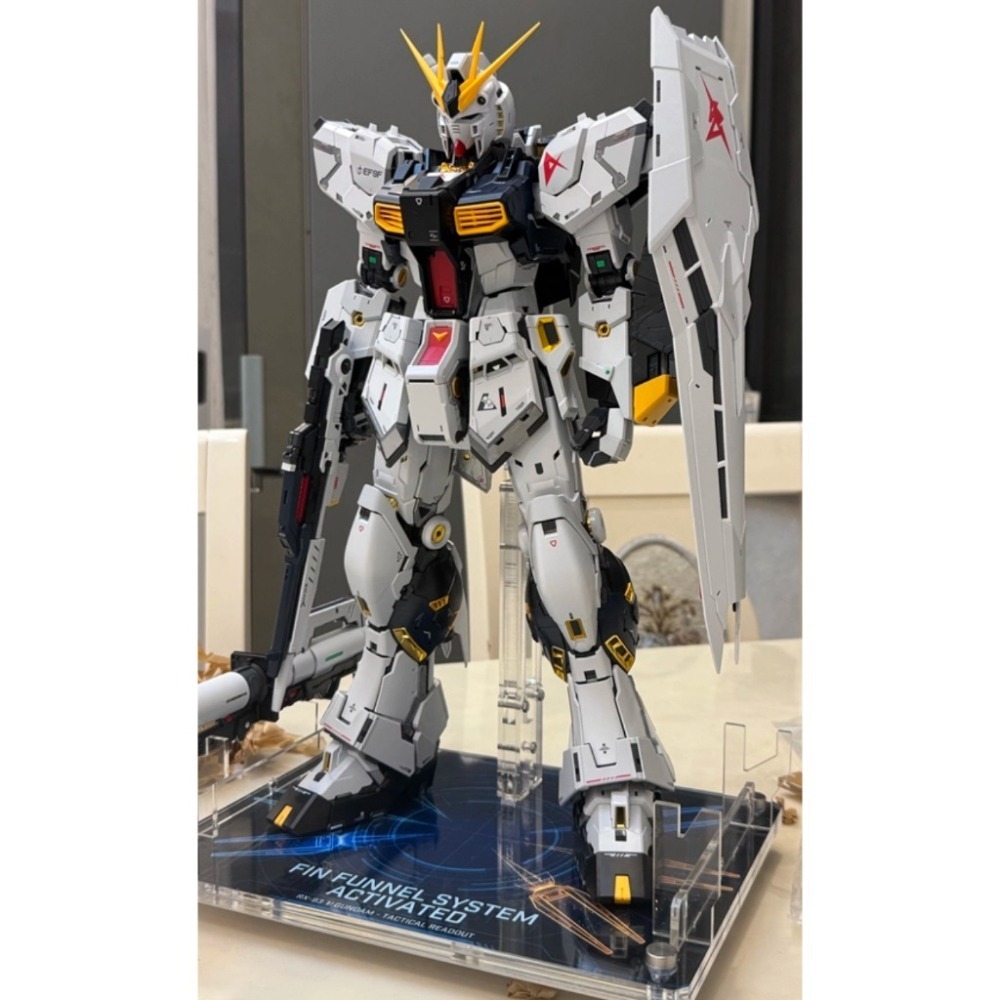 【鋼普拉】現貨 星創坊 PGU RX-93 v鋼 牛鋼彈 支架武器收納 底座 展示台 模型支架 地台 浮游炮固定架-細節圖8