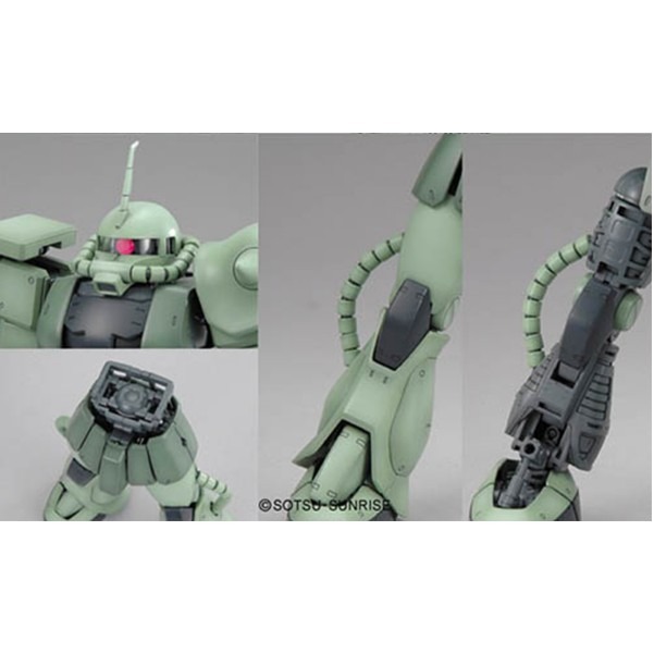 【鋼普拉】BANDAI MG 1/100 MS-06J ZAKU II 綠薩克 II 量產型薩克 II Ver.2.0-細節圖5
