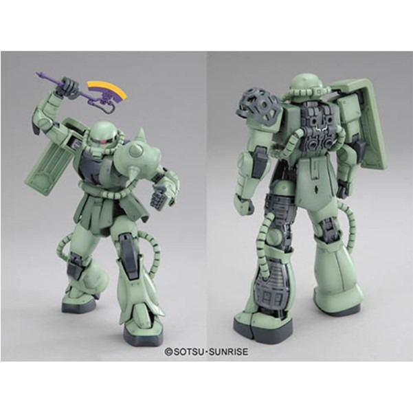 【鋼普拉】BANDAI MG 1/100 MS-06J ZAKU II 綠薩克 II 量產型薩克 II Ver.2.0-細節圖6