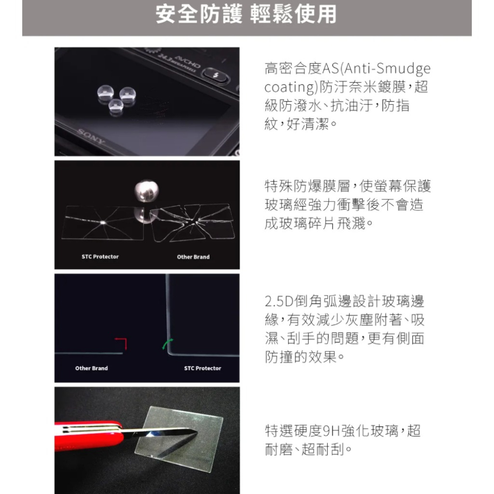 【eYe攝影】現貨 STC SONY A7M5 A7R6 A7 V M5 R6 A6700 玻璃保護貼 螢幕保護貼-細節圖4
