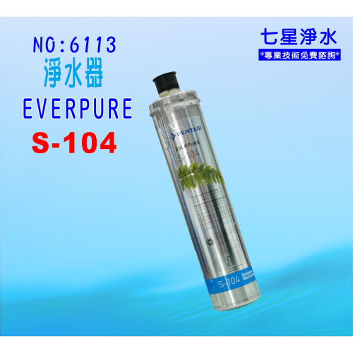 【七星淨水】S-104濾水器Everpure濾心.淨水器.過濾器另售S100、H104、BH2、H100.貨號6113