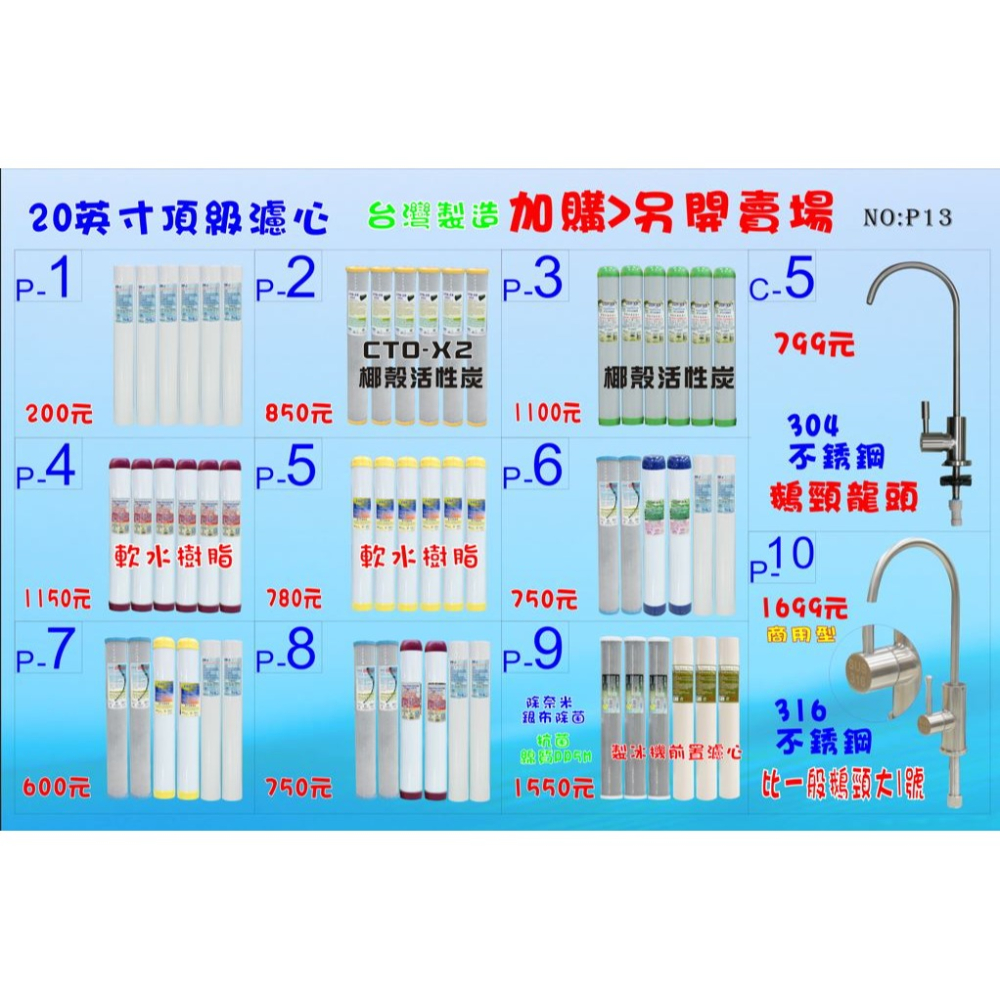 淨水器20英吋小胖三管濾水器整台304白鐵腳架濾殼組.水塔過濾器.地下水.濾心貨號:3001【七星淨水】-細節圖2