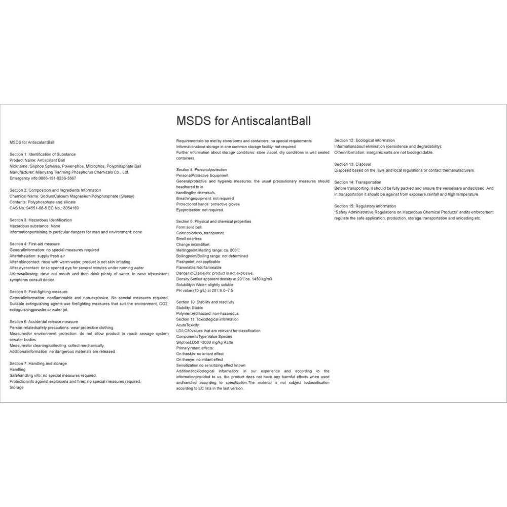 覆磷酸鹽球 (軟水劑、硅磷晶、潔磷晶、矽磷晶、抗垢劑、阻垢劑)  水易購 楠梓店-細節圖4