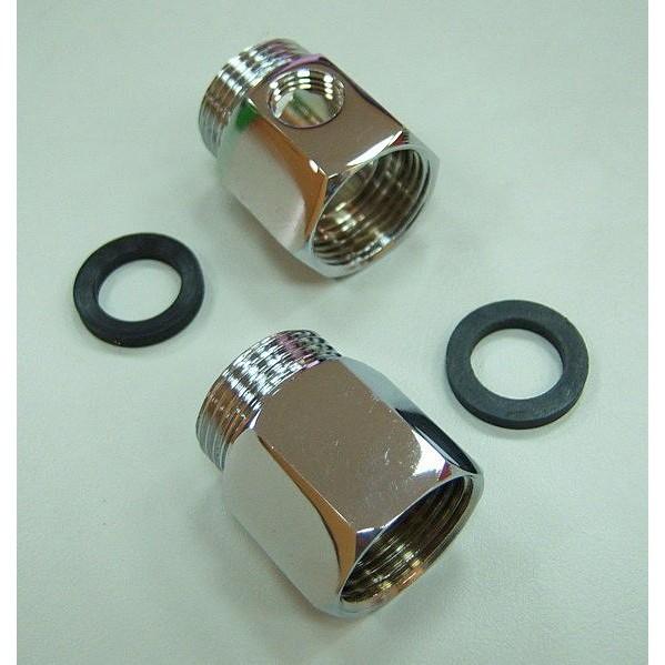 六分混合龍頭 進水三通 (適用各式淨水器、RO、電解水機) 牆面冷熱雙出水龍頭適用  水易購高雄楠梓店-細節圖4