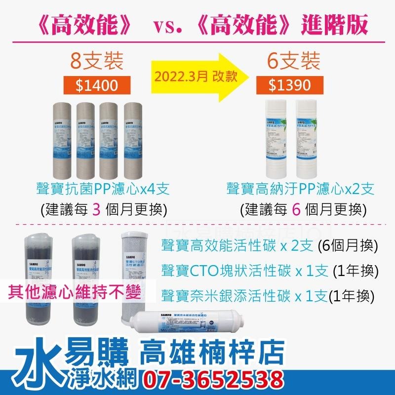聲寶SAMPO《高效能進階版》RO一年份濾心 6支裝 適用各廠牌10吋淨水器 ~ 水易購 楠梓店-細節圖3