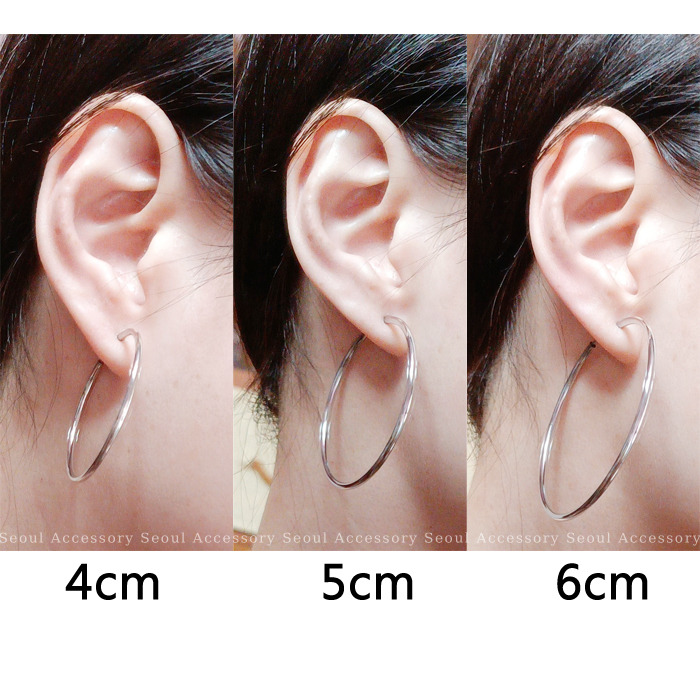 [現貨]首爾飾集 正韓國製 基本款大圓圈夾式 耳環606-32-51-細節圖4