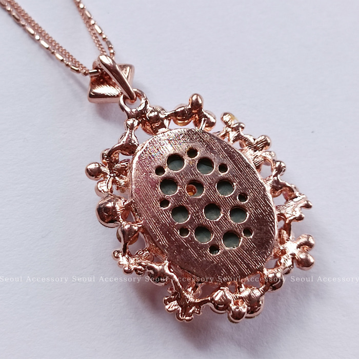 [現貨]首爾飾集 正韓國製 璀璨光芒 鏡面寶石花園精靈長鏈項鍊32-23-1-細節圖7