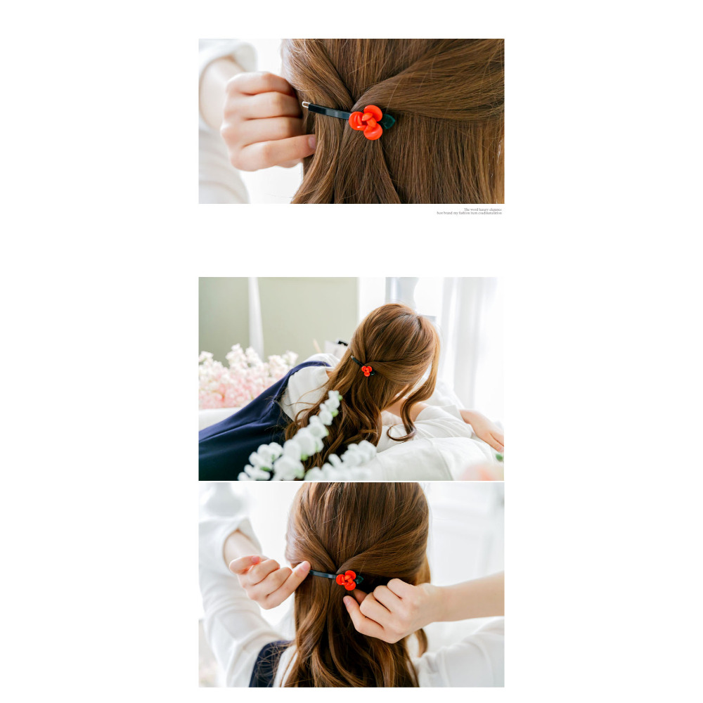 [現貨]首爾飾集 正韓國製 Angel Rena 花朵葉甜美髮夾RN20109770-細節圖3