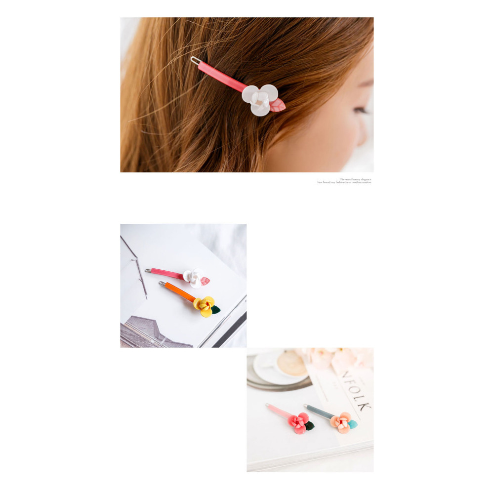 [現貨]首爾飾集 正韓國製 Angel Rena 花朵葉甜美髮夾RN20109770-細節圖5