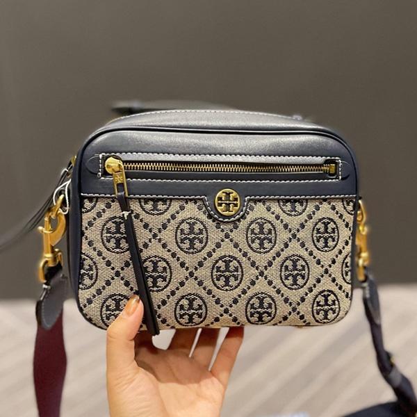 vivian美國代購✨正品 Tory Burch 女生帆布相機包 TB 小方包 女包 側背包 單肩包 斜挎包 斜背包-細節圖2