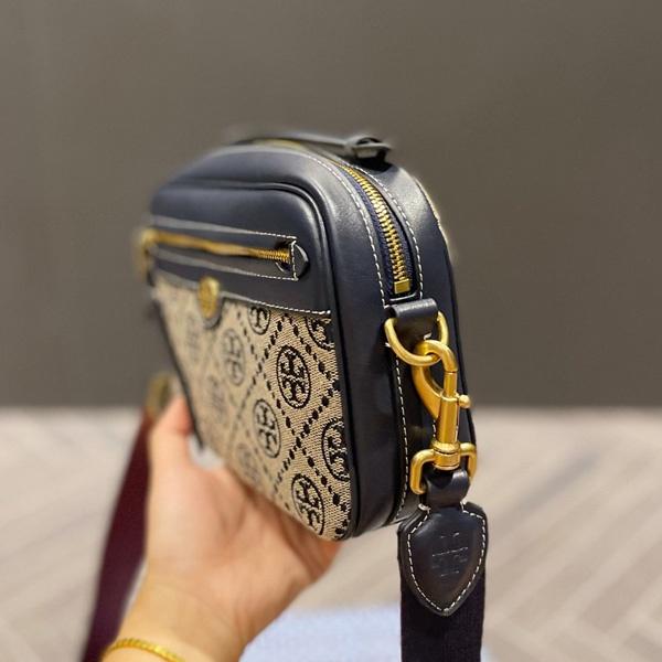 vivian美國代購✨正品 Tory Burch 女生帆布相機包 TB 小方包 女包 側背包 單肩包 斜挎包 斜背包-細節圖5