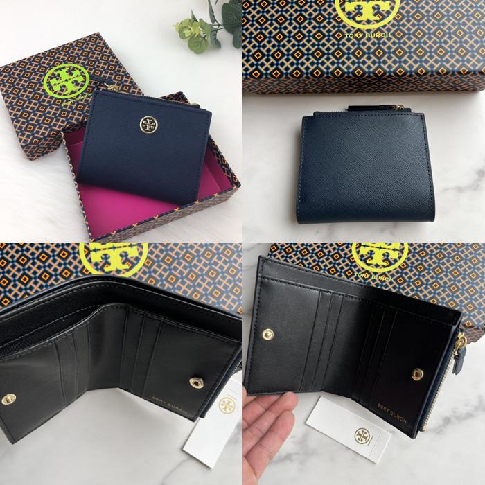 vivian美國代購✨正品 Tory Burch 女生短夾 TB 十字紋錢包 牛皮錢包 女生錢包 短錢包 小錢包 皮夾-細節圖5