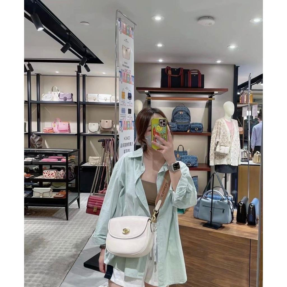 vivian美國代購✨正品 coach女生包包 Willow Saddle 復古馬鞍包 斜挎包 側背包 女包 CA094-細節圖4