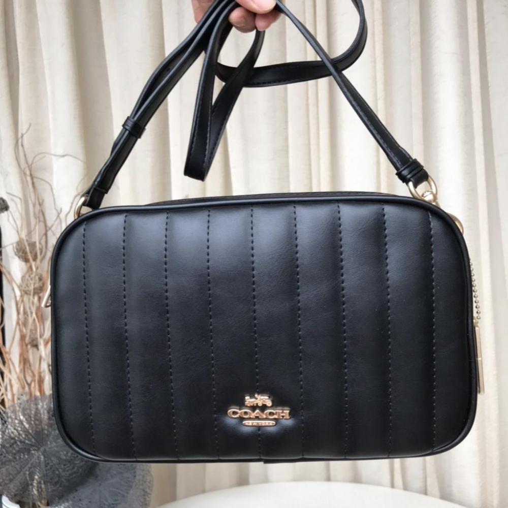 vivian美國代購✨正品 coach 女士單肩包 斜挎包 C1569 女生包包 相機包 小方包 斜背包 雙層女包-細節圖3