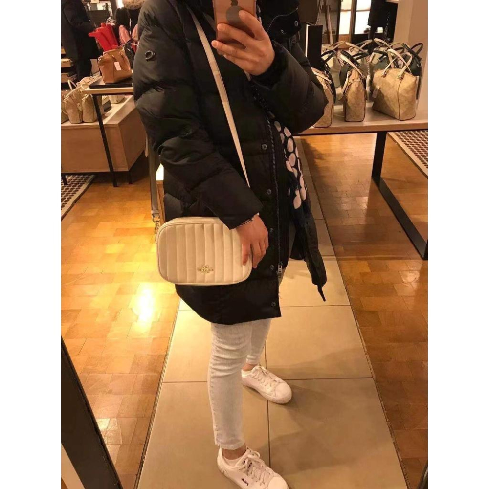 vivian美國代購✨正品 coach 女士單肩包 斜挎包 C1569 女生包包 相機包 小方包 斜背包 雙層女包-細節圖5