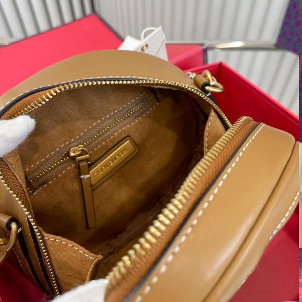 vivian美國代購✨正品 Tory Burch 女生帆布圓餅包 TB 側背包 單肩包 化妝包 女包 斜挎包 斜背包-細節圖8