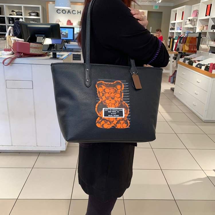 vivian美國代購✨正品 coach 女生手提包 托特包 多功能包 購物袋 F36658 F91107 附購證禮品袋-細節圖4
