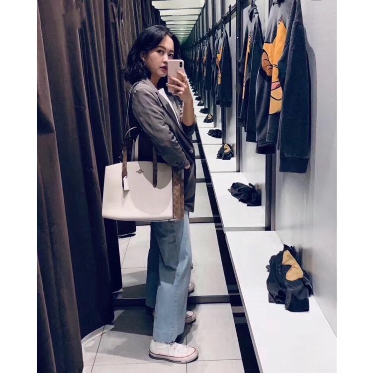 vivian美國代購✨正品 coach 女生手提包 托特包 多功能包 購物袋 F36658 F91107 附購證禮品袋-細節圖5
