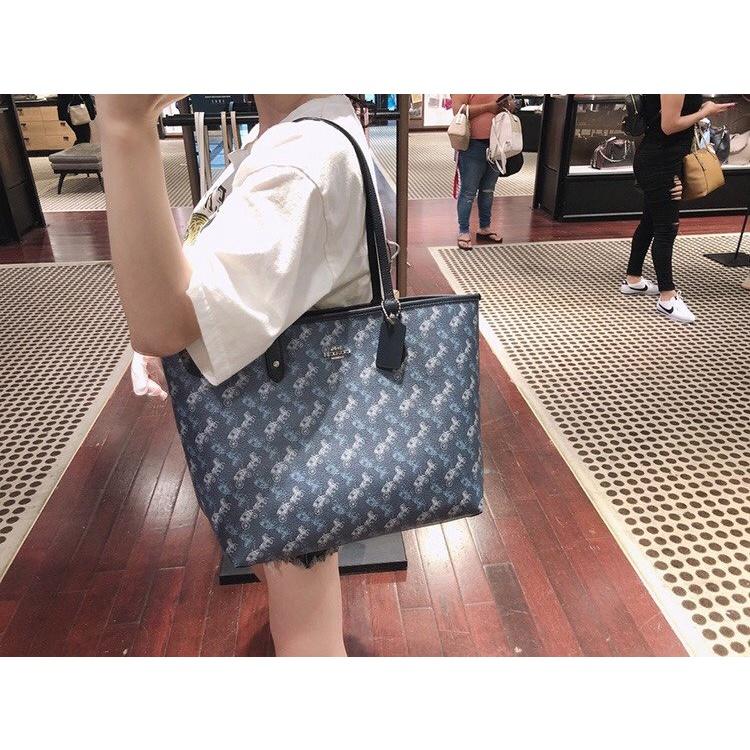 vivian美國代購✨正品 coach 女生手提包 托特包 多功能包 購物袋 F36658 F91107 附購證禮品袋-細節圖6