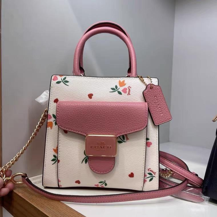 vivian美國代購✨正品 coach 女生手提包 pepper 琴譜包 側背包 斜挎包 C7227 女士皮包 女生包包-細節圖6