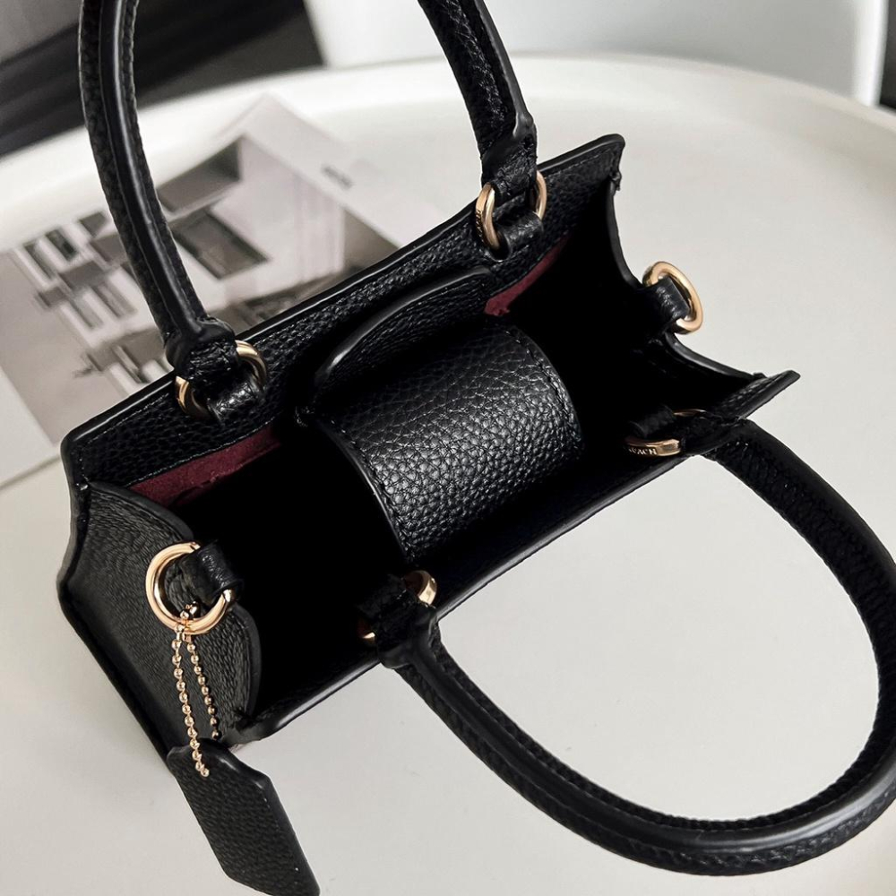 vivian美國代購✨正品 coach 女生手提包 pepper 琴譜包 側背包 斜挎包 C7227 女士皮包 女生包包-細節圖9