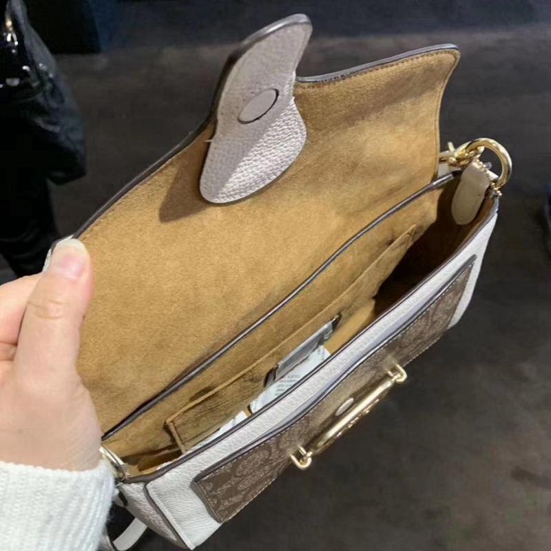 vivian美國代購✨正品 coach 女士 Tabby酒神包 真皮單肩包 翻蓋斜跨包 側背包 拼色復古小方包 女生包包-細節圖9